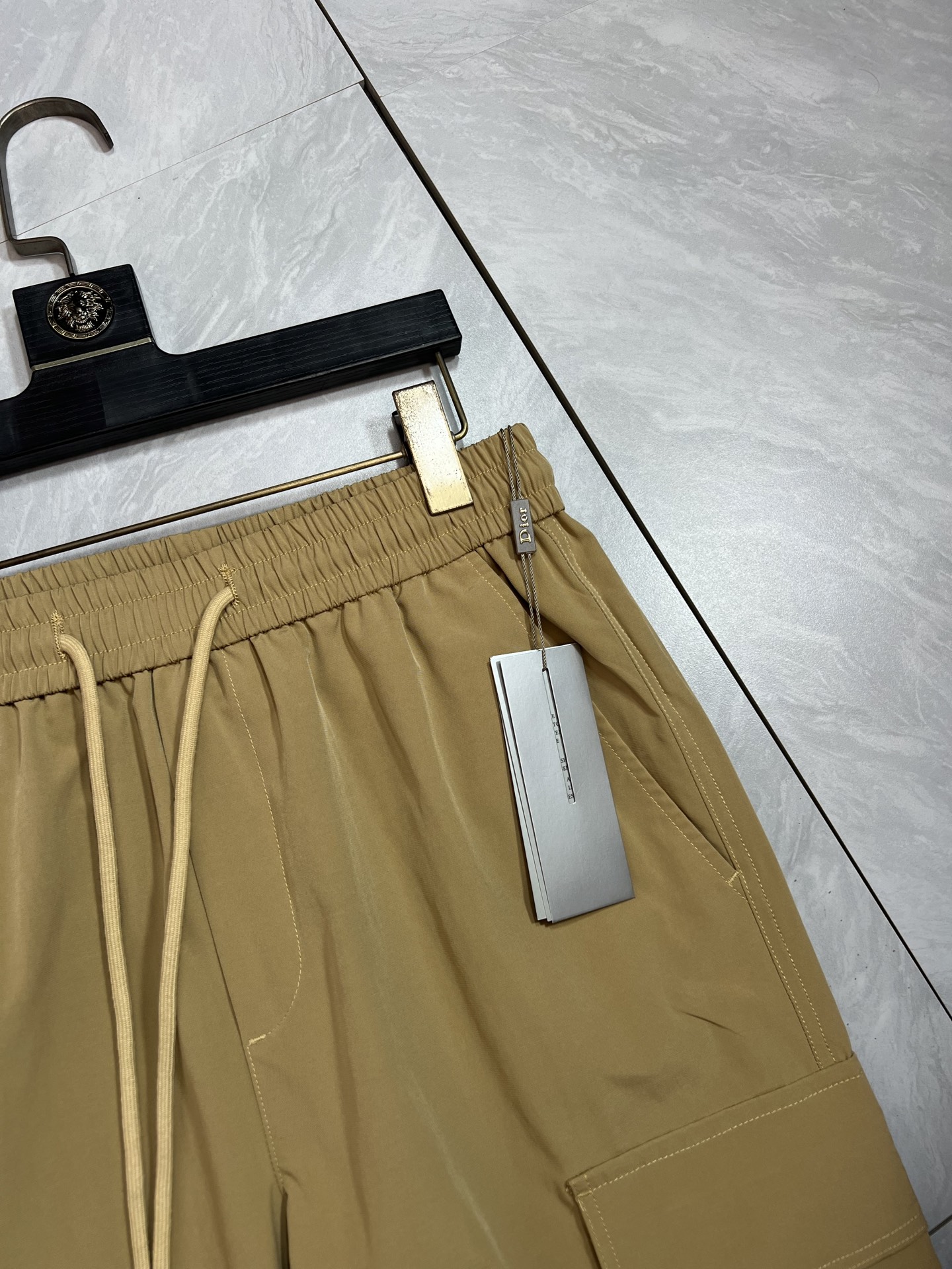 可愛い dior ズボンスーパーコピー サロペットパンツ カジュアル ゆったり カーキ色_6