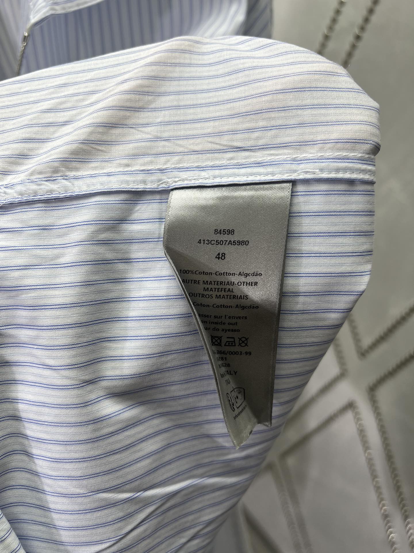 数量限定の爆買 ディオールの服Ｎ級品 トップス 長袖シャツ ビジネス 通勤 シンプル 男女兼用 ブルー_9