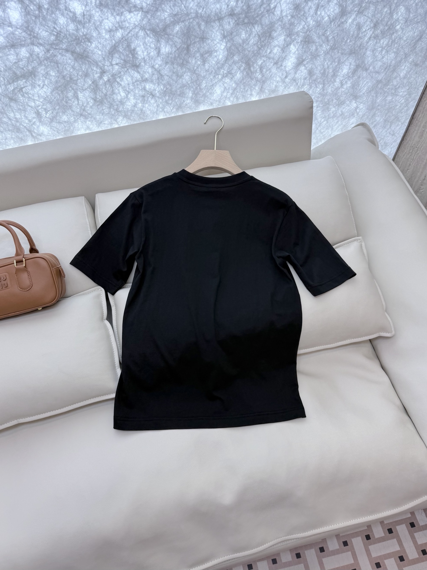 モンクレールtシャツサイズコピー トップス 短袖 プリント 柔軟 綿100％ シンプル M8802 ブラック_6