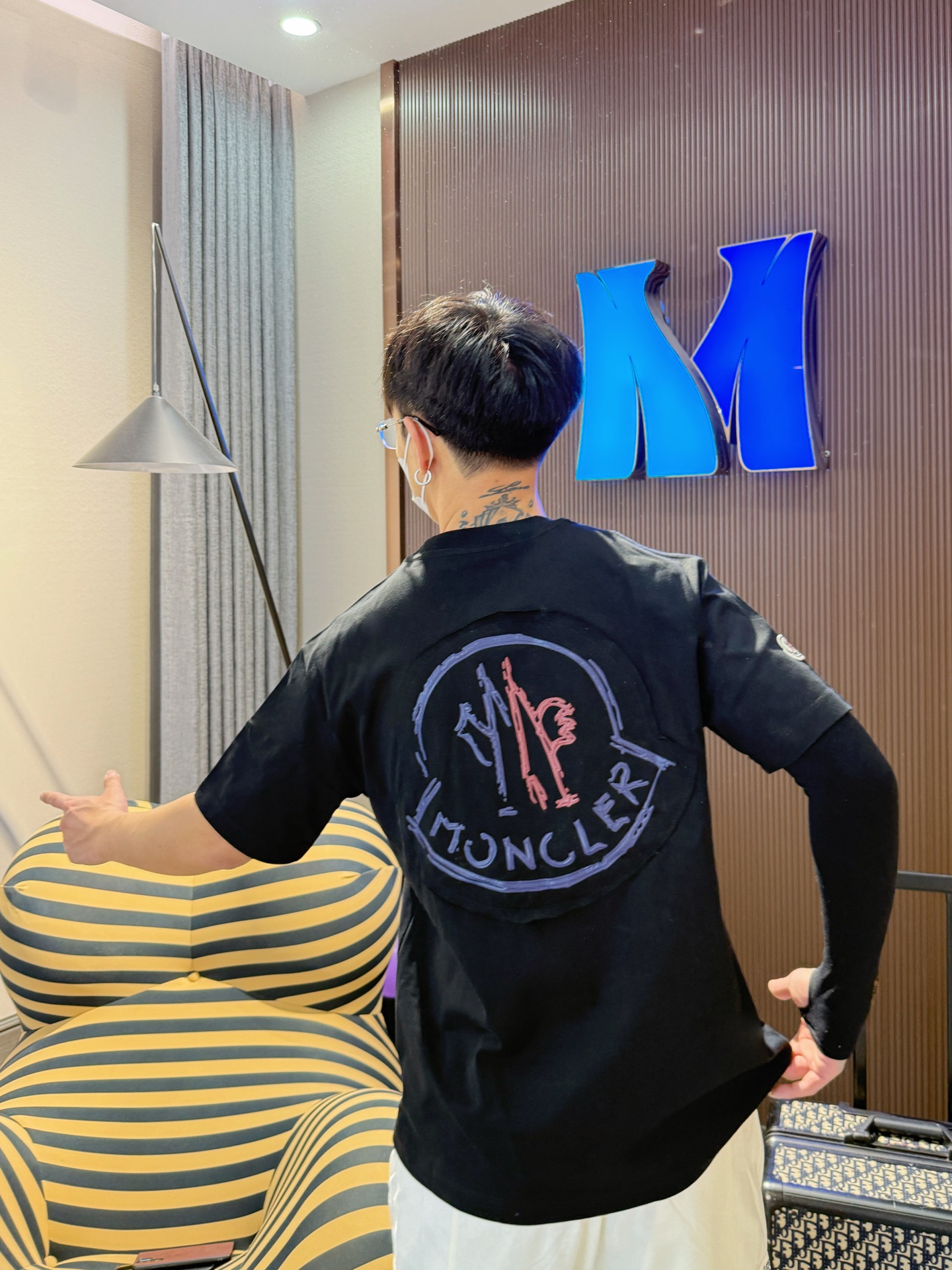 大販売‼モンクレールtシャツ メルカリコピー 柔らかい 綿100％ プリント トップス 短袖 ブラック_3