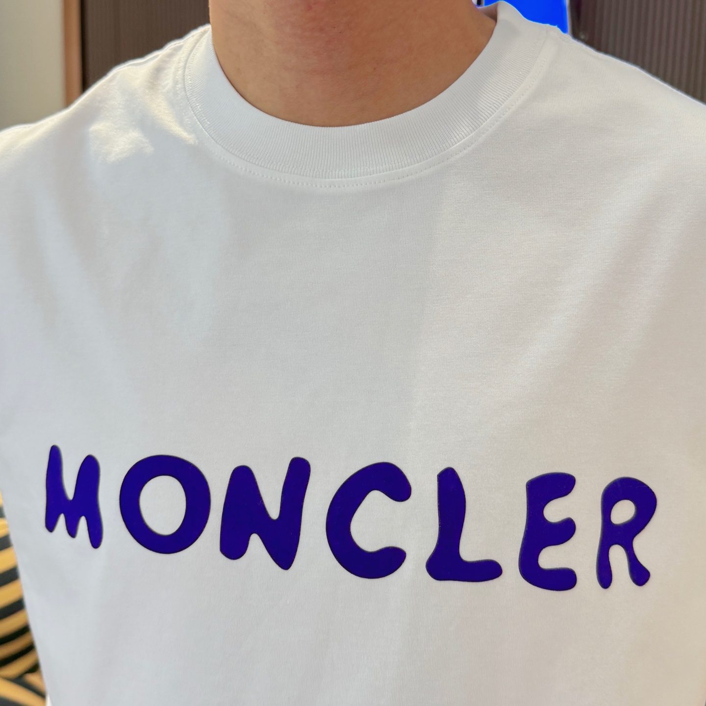 tシャツ モンクレール メンズ偽物 なつ服 柔らかい 綿100％ プリント トップス 短袖 ホワイト_8
