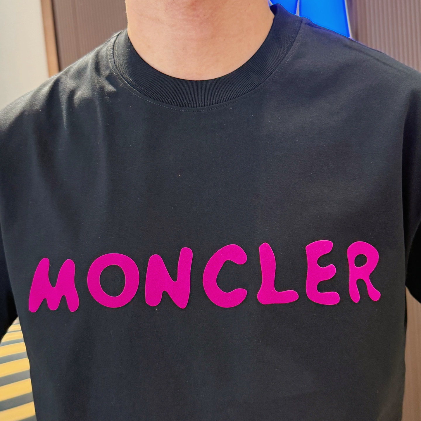 tシャツ モンクレール激安通販 なつ服 柔らかい 綿100％ プリント トップス 短袖 ブラック_8