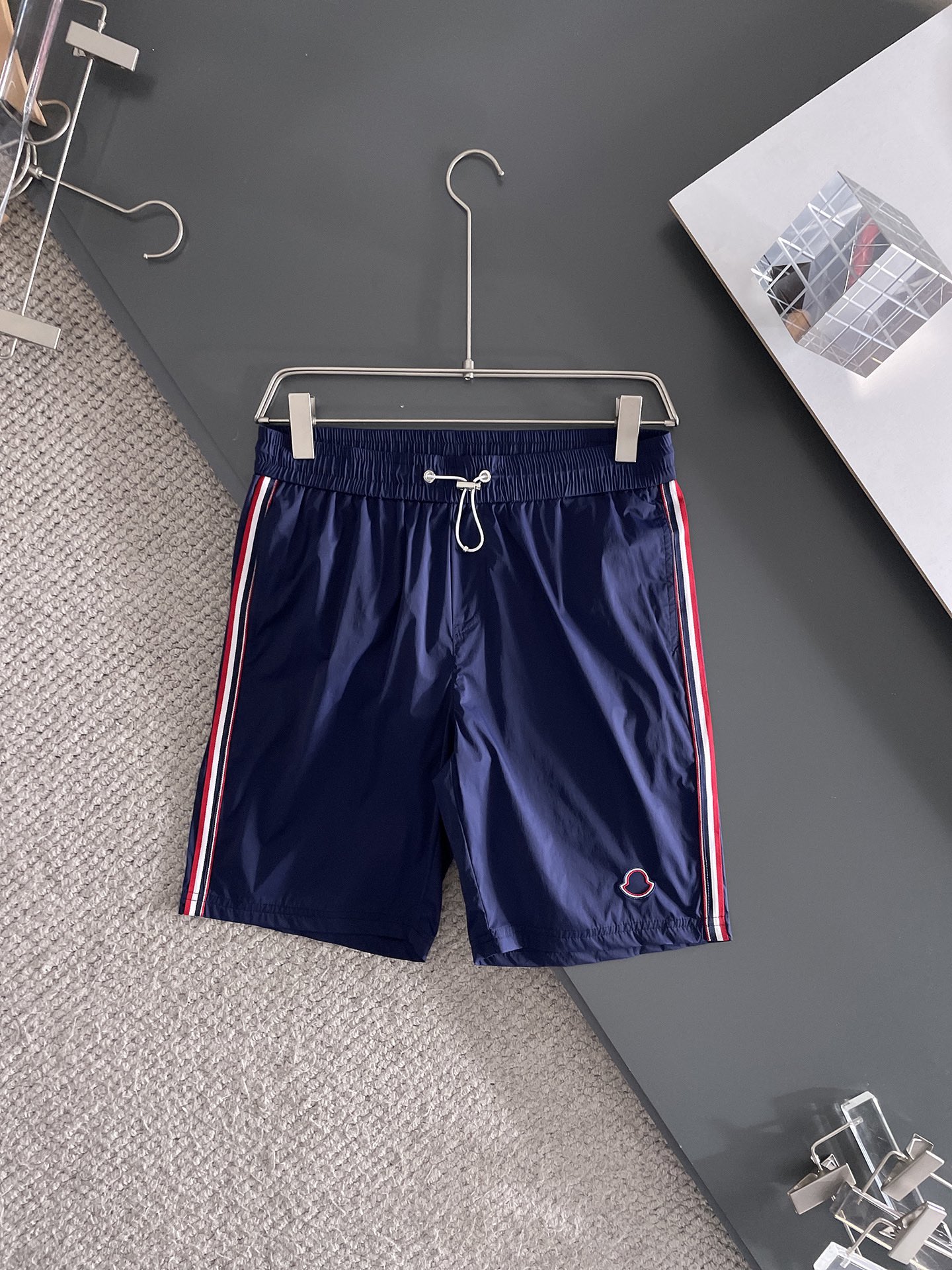 モンクレール パンツ サイズ表偽物 柔軟 運動  綿100％ カジュアルズボン 通気性いい ブルー_1