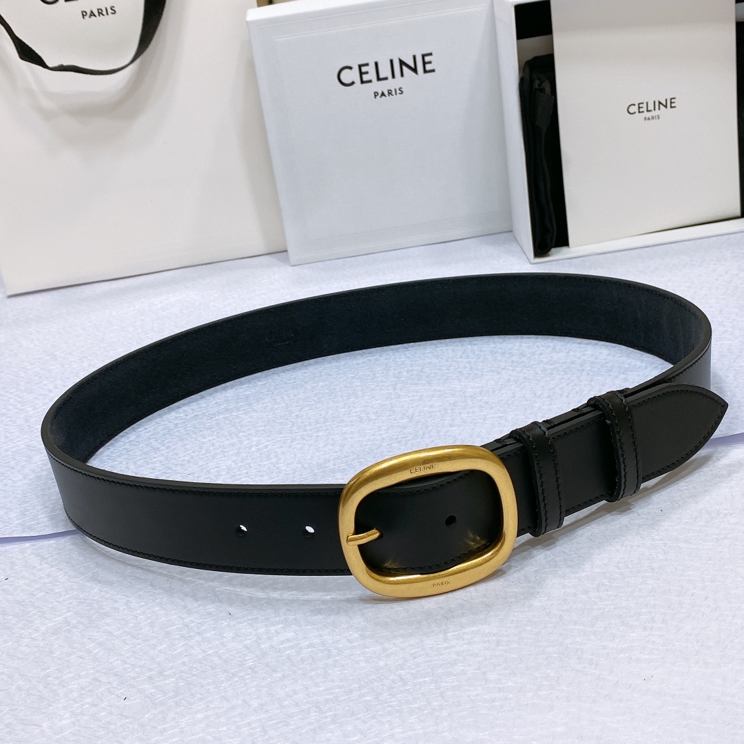 セリーヌベルト 値上げＮ級品 おしゃれ 本革 レザー ハンサム 紳士 ブラック_1