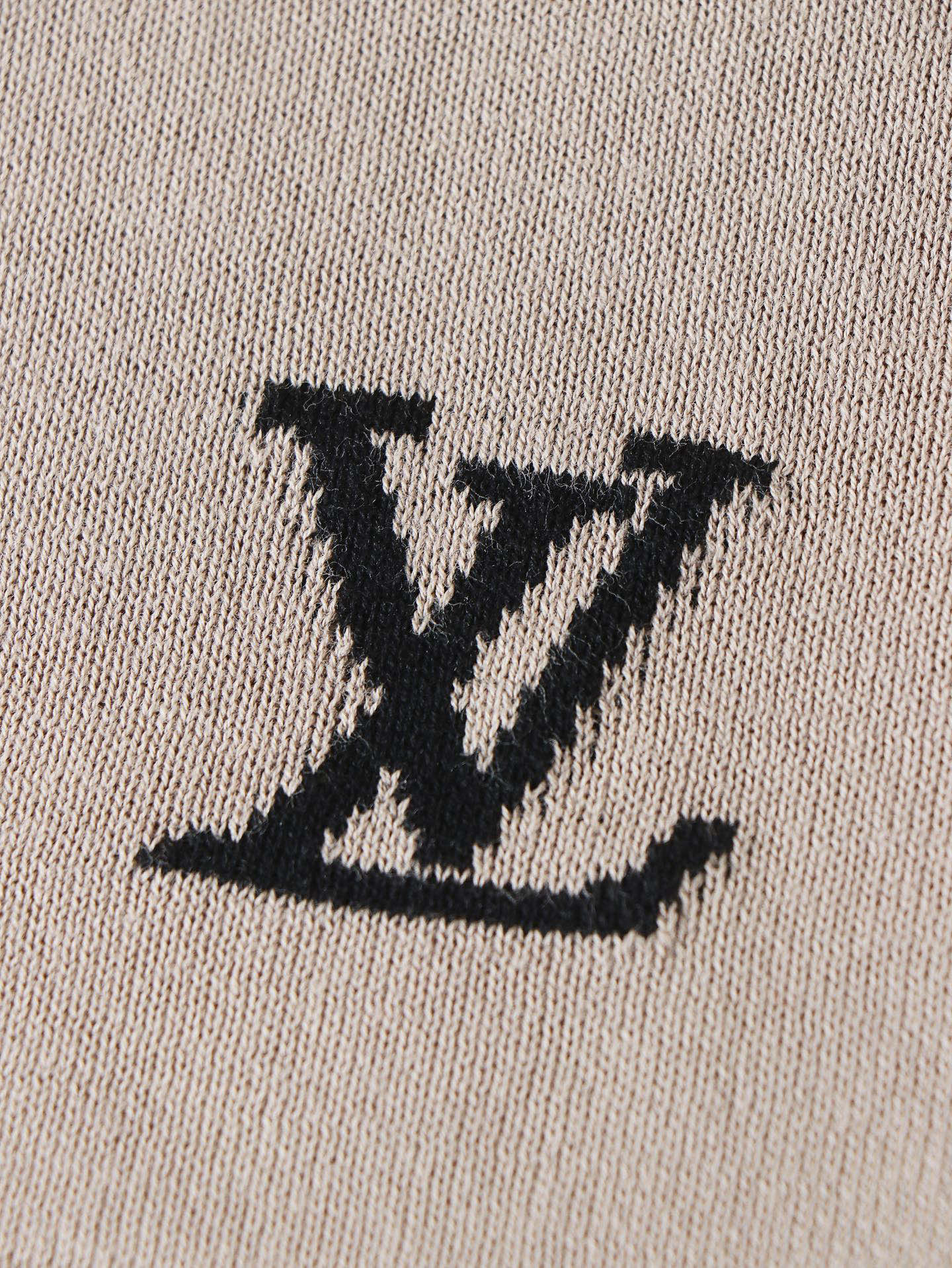 ルイヴィトンtシャツ偽物 ロゴ刺繍 トップス 短袖 100％綿 シンプル グレー_6