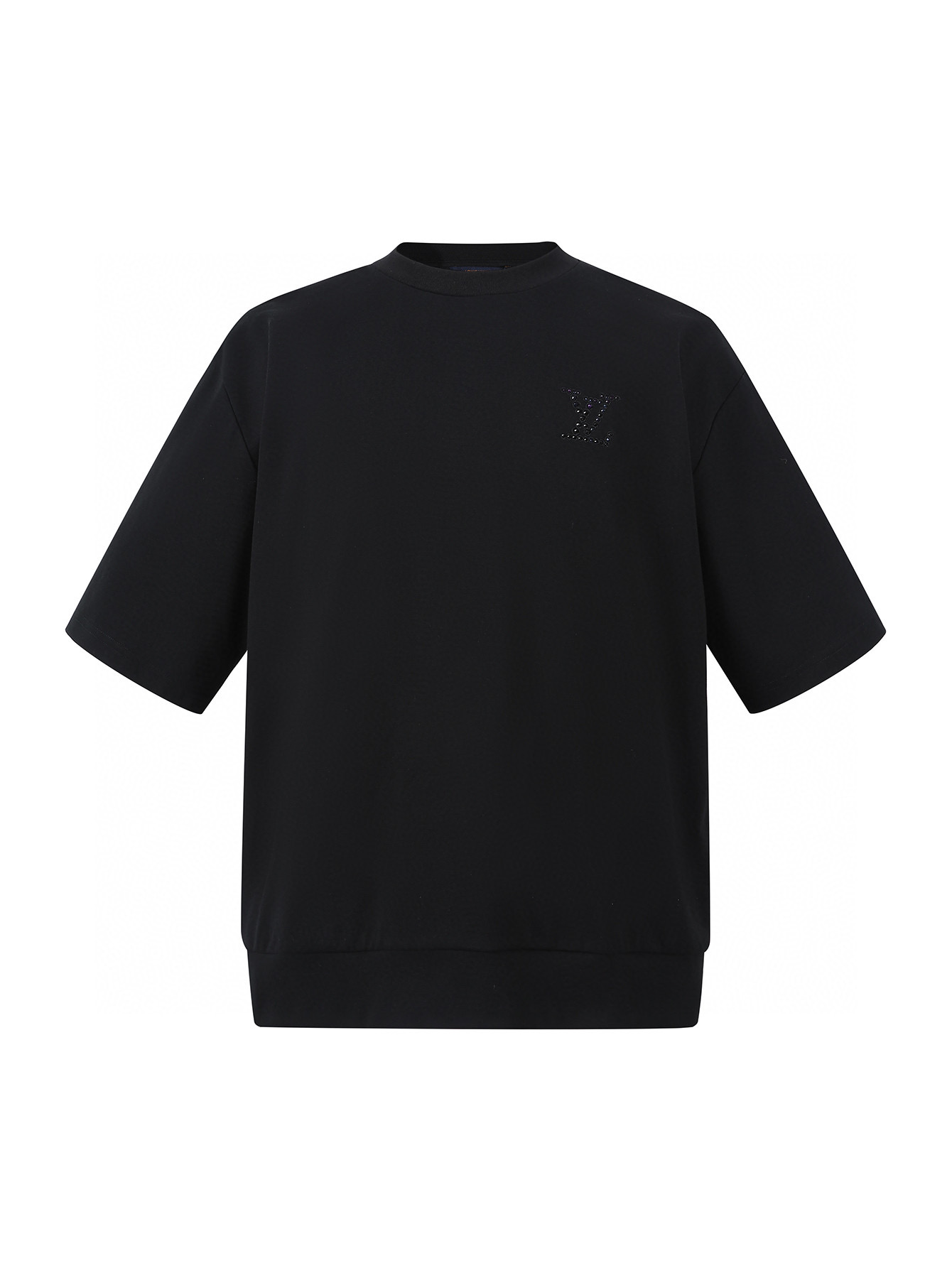 人気新作 メンズ ルイヴィトンtシャツコピー トップス 短袖 100％綿 シンプル ブラック_3