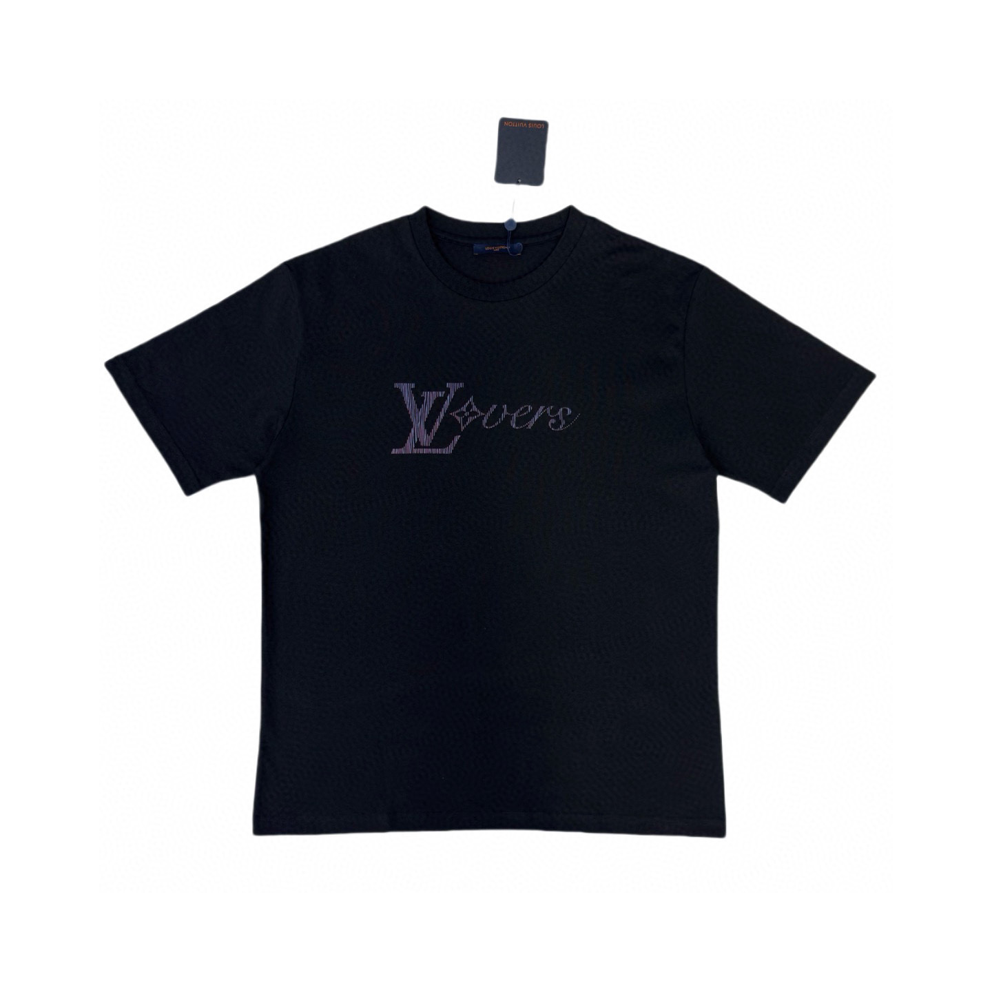 お得品‼メルカリ ルイヴィトンtシャツ偽物 トップス 短袖 100％綿 シンプル ブラック_4