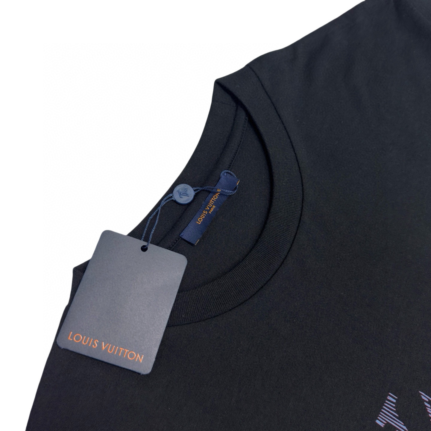 お得品‼メルカリ ルイヴィトンtシャツ偽物 トップス 短袖 100％綿 シンプル ブラック_5