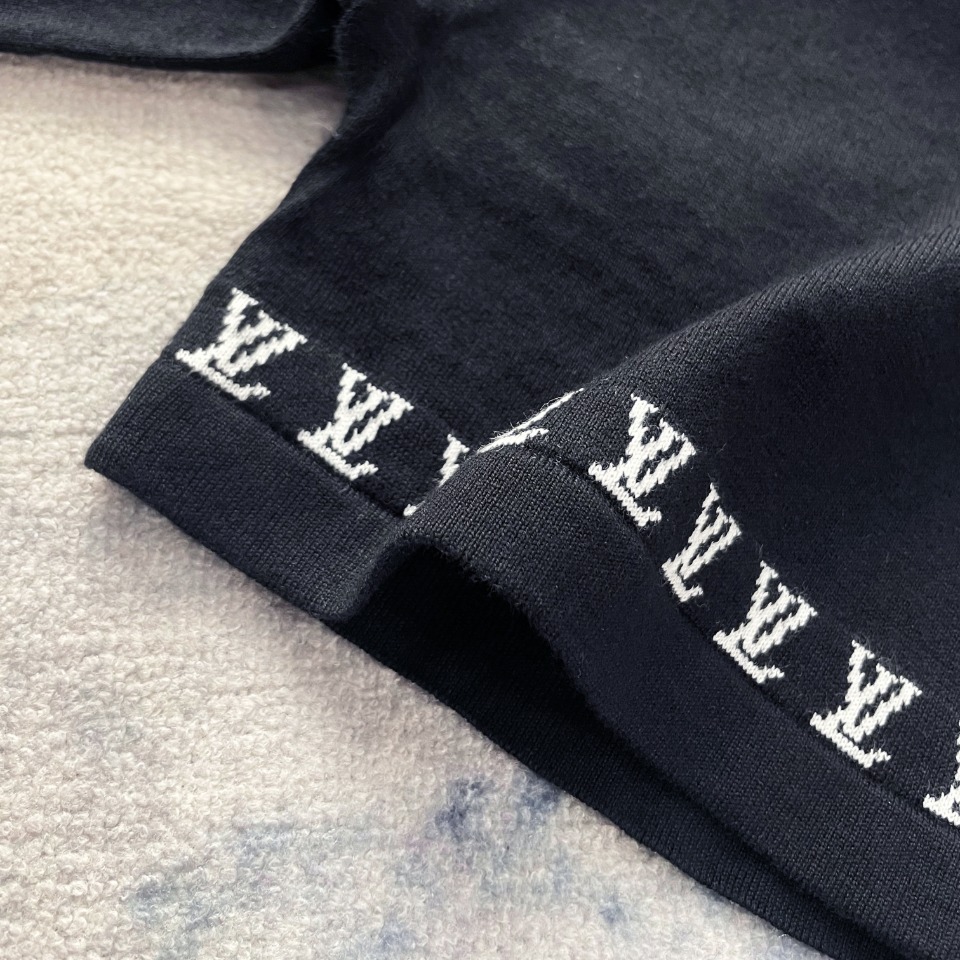 人気流行品 ルイヴィトンtシャツ メンズコピー  純綿 トップス 短袖 柔らかい ブラック_8