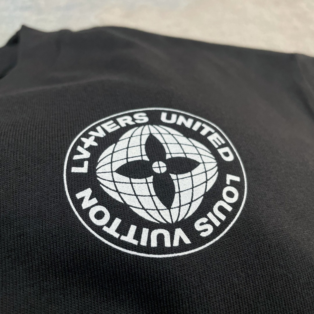 高級感溢れる ルイヴィトンtシャツ新作スーパーコピー  純綿 トップス 短袖 柔らかい ブラック_5