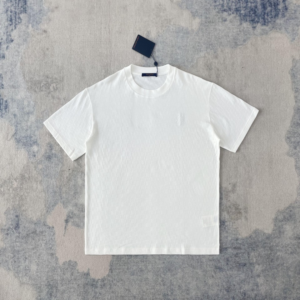 触り心地が良い ルイヴィトン tシャツ 値段Ｎ級品  純綿 トップス 短袖 柔らかい ホワイト_2
