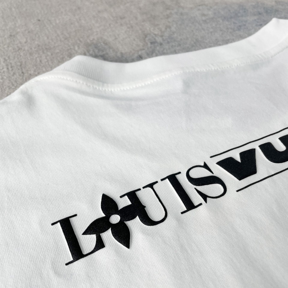 メンズ ルイヴィトン tシャツスーパーコピー 純綿 トップス 短袖 柔らかい シンプル ホワイト_7