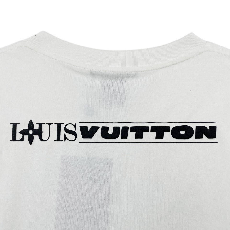 メンズ ルイヴィトン tシャツスーパーコピー 純綿 トップス 短袖 柔らかい シンプル ホワイト_9