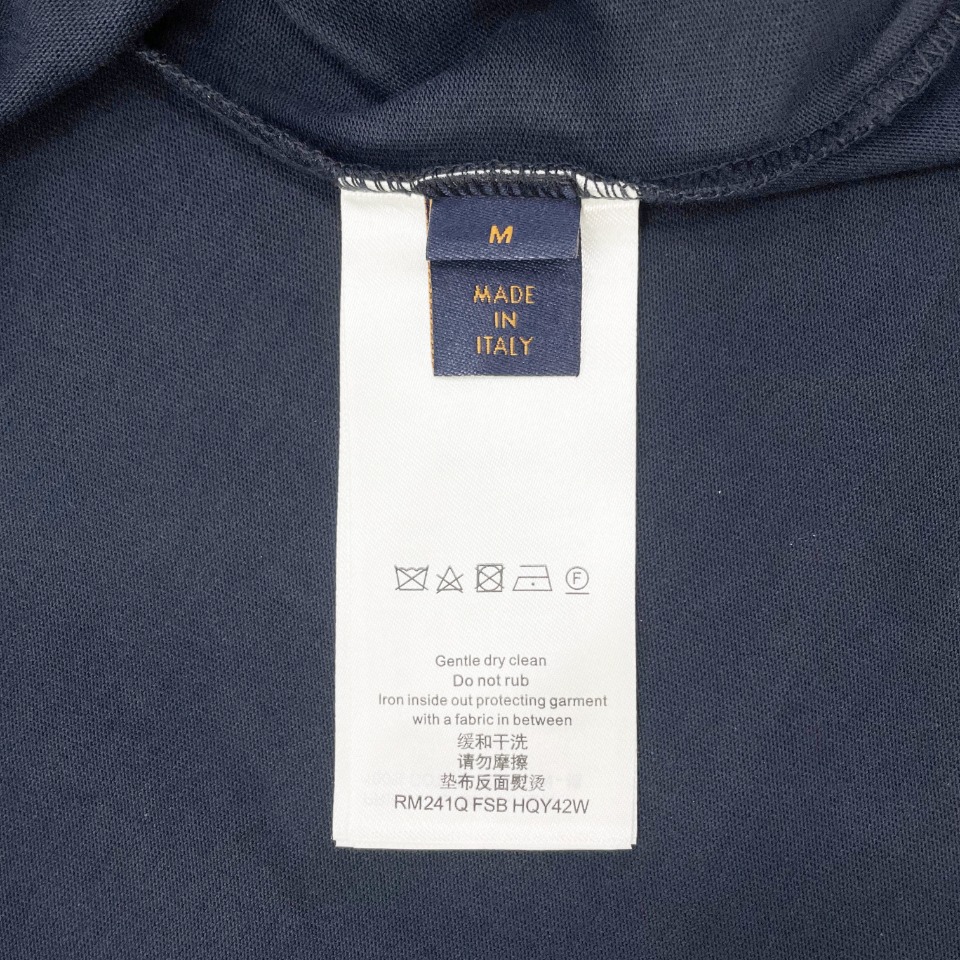 ルイヴィトンtシャツメルカリスーパーコピー 純綿 トップス 短袖 柔らかい プリント シンプル ブルー_6