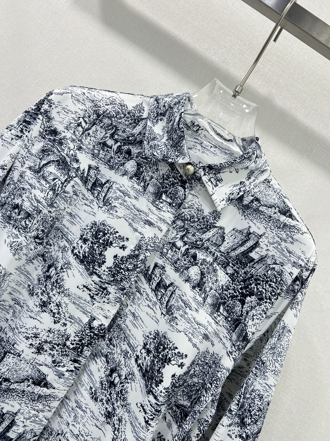 dior スカートコピー ワンピース 長袖 柔らかい 優雅レディ プリント 高級感 グレー_3