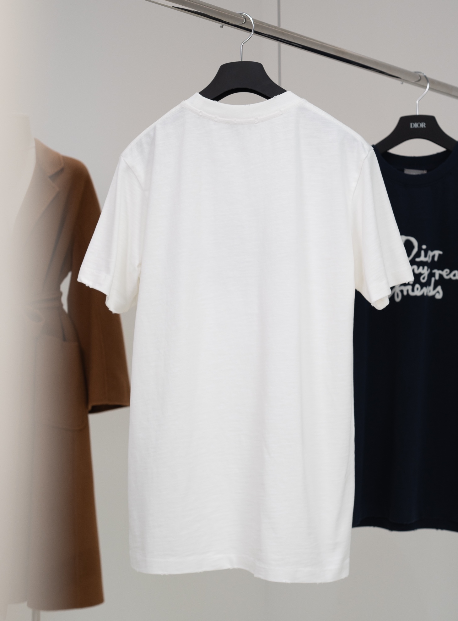 ディオールtシャツヤフオクスーパーコピー 短袖 トップス プリント 上質 100％綿 ホワイト_2