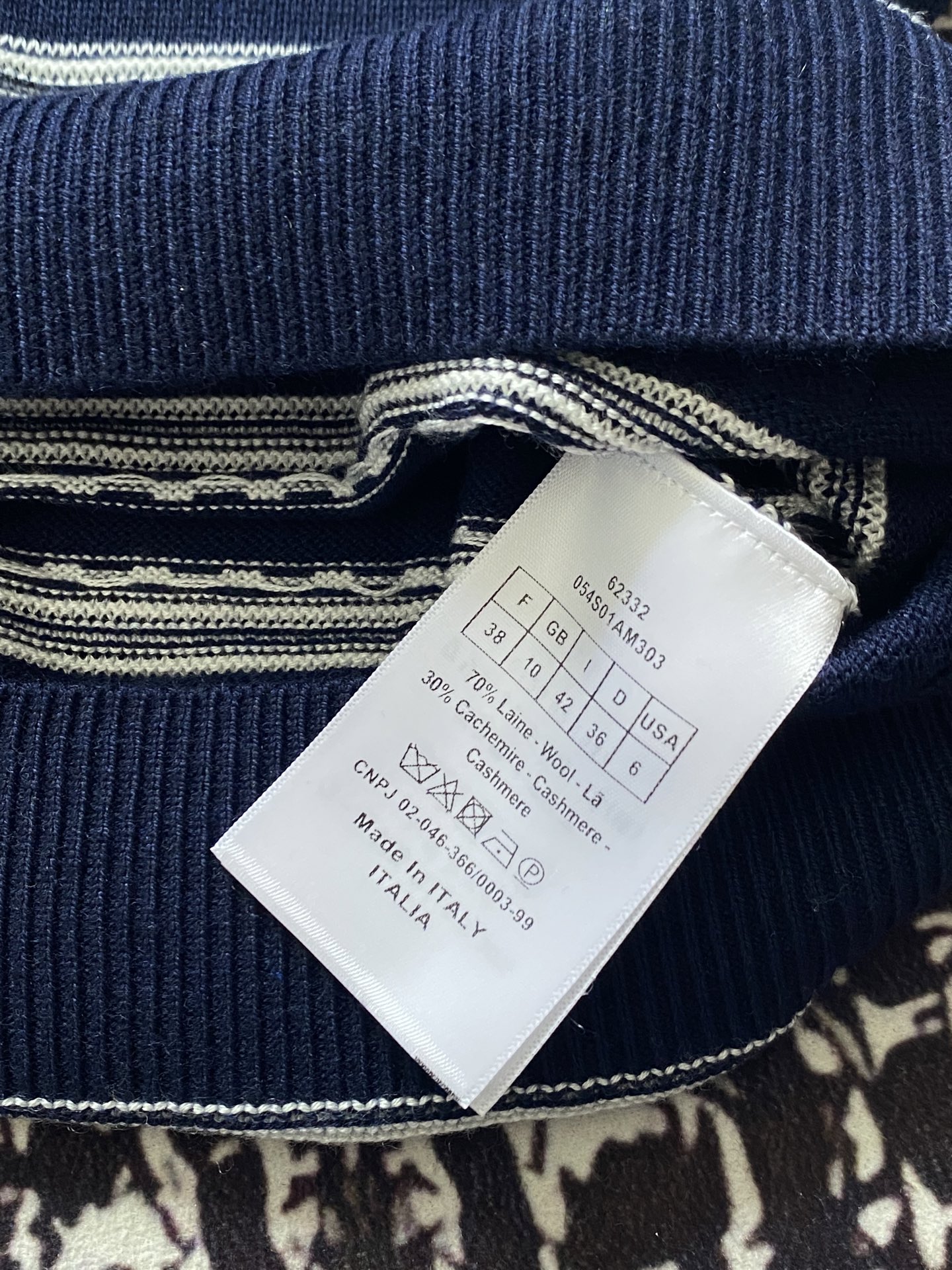 ディオールtシャツコーデ偽物 横縞 短袖 トップス 100％綿 ゆったり ブルー_6