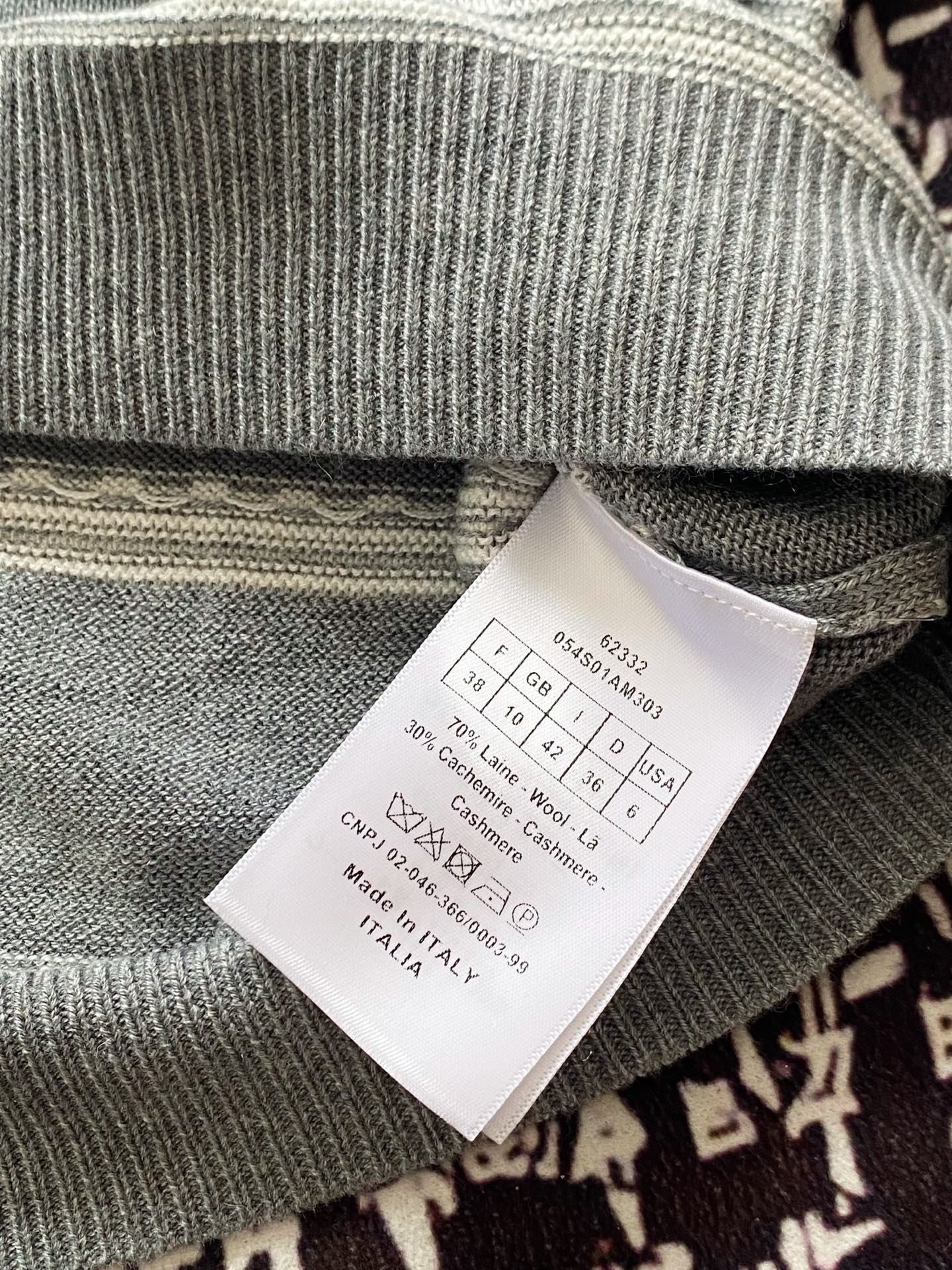 ディオールtシャツ激安通販 横縞 短袖 トップス 100％綿 ゆったり グレー_4
