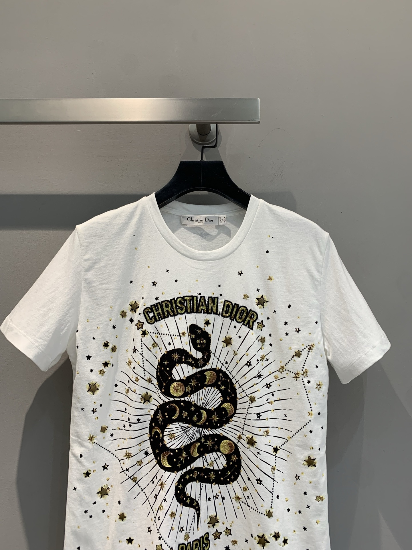 ディオール アトリエ tシャツスーパーコピー トップス 半袖 綿 ゆったり 柔らかい ホワイト_2