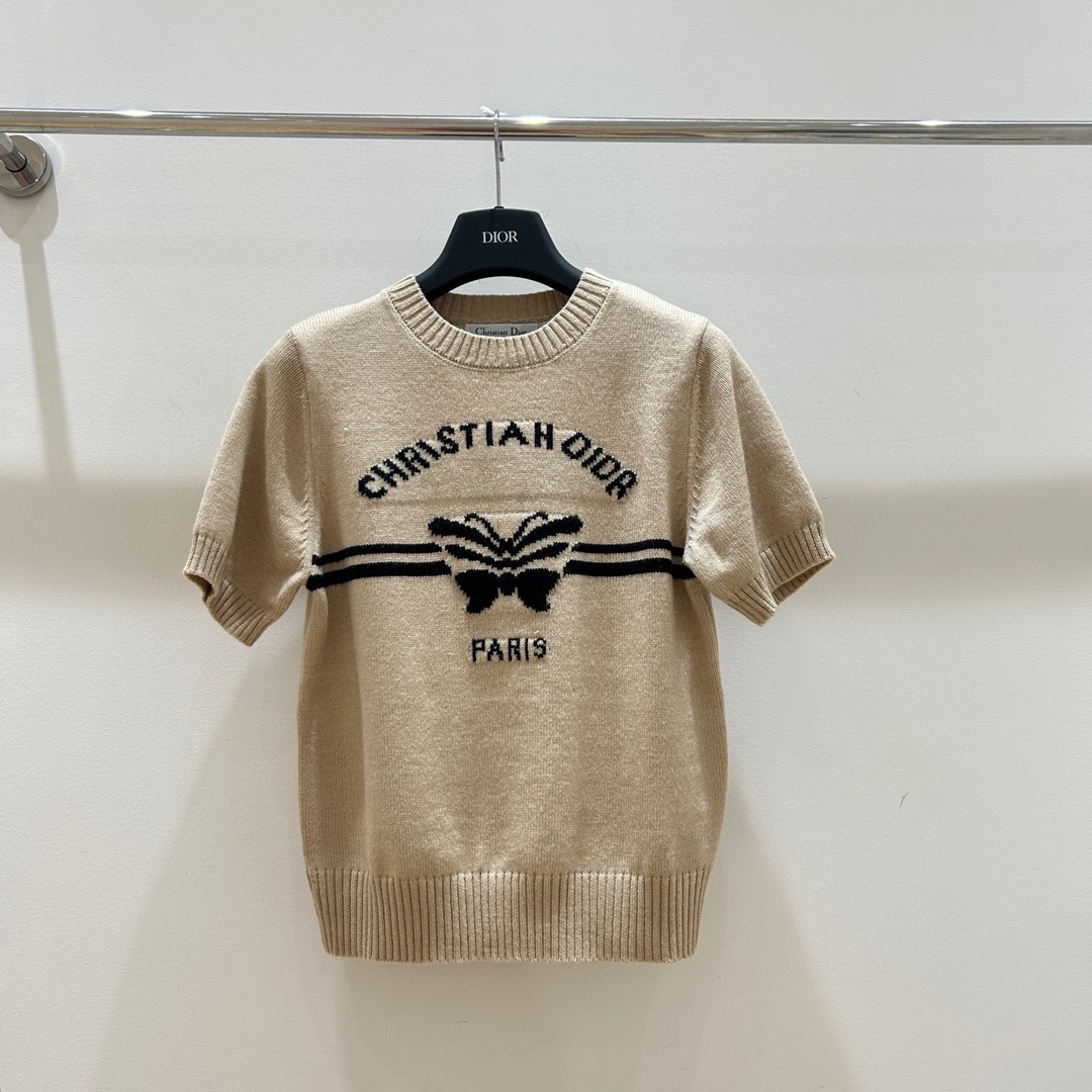 ディオールの服コピー トップス 半袖tシャツ 綿 ゆったり カジュアル 2色可選_4