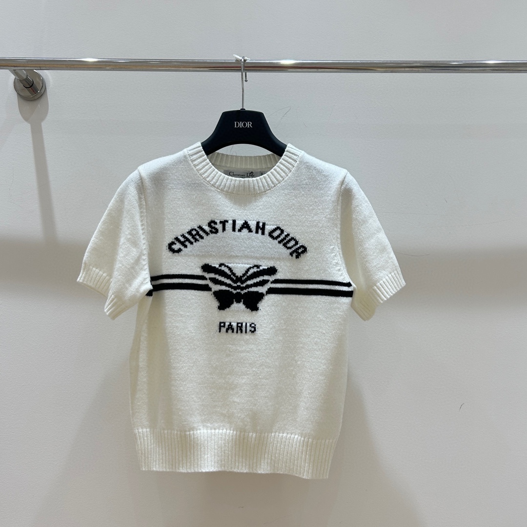 ディオールの服コピー トップス 半袖tシャツ 綿 ゆったり カジュアル 2色可選_5