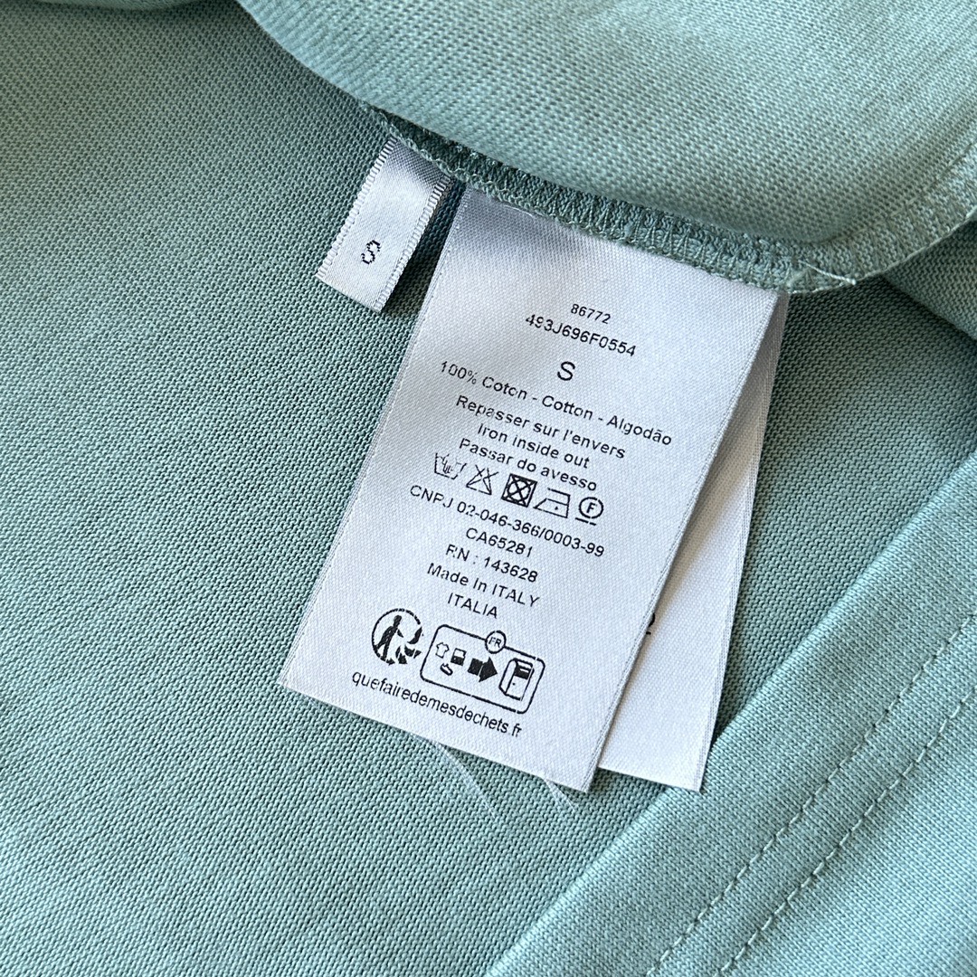 dior レディース tシャツ偽物 トップス 半袖 ファッション 綿 横縞 シンプル プリント ブルー_8