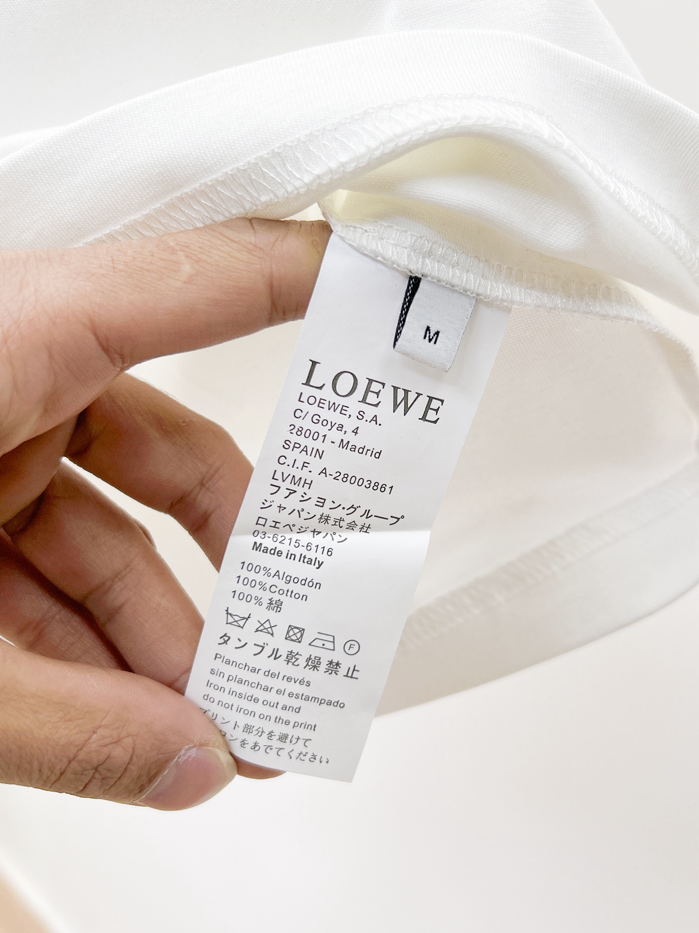 ロエベtシャツ レディース偽物 半袖 トップス 純綿 シンプル ロゴプリント ホワイト_8