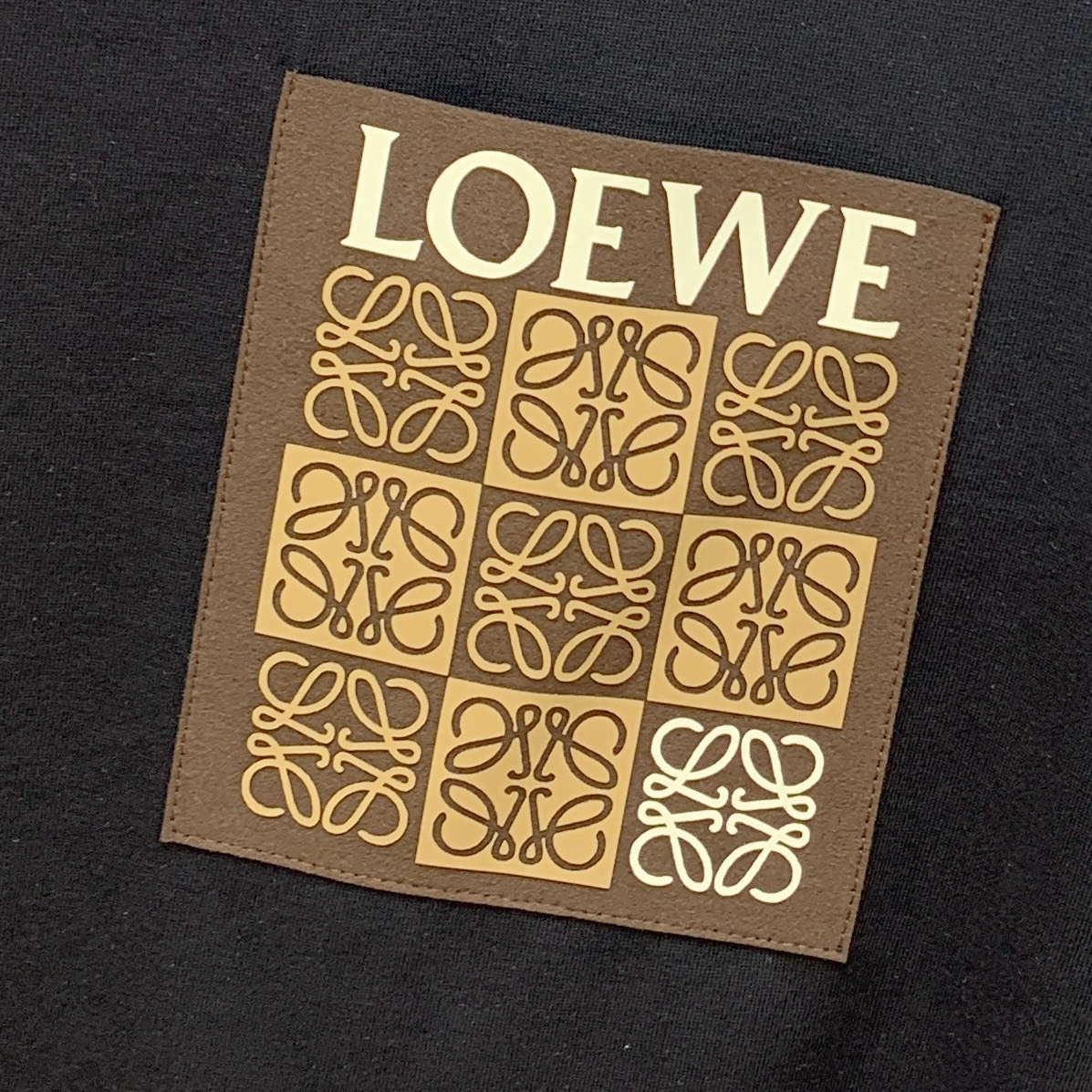 人気流行品 ロエベtシャツ サイズ感コピー 半袖 トップス 純綿 シンプル ロゴプリント ブラック_9