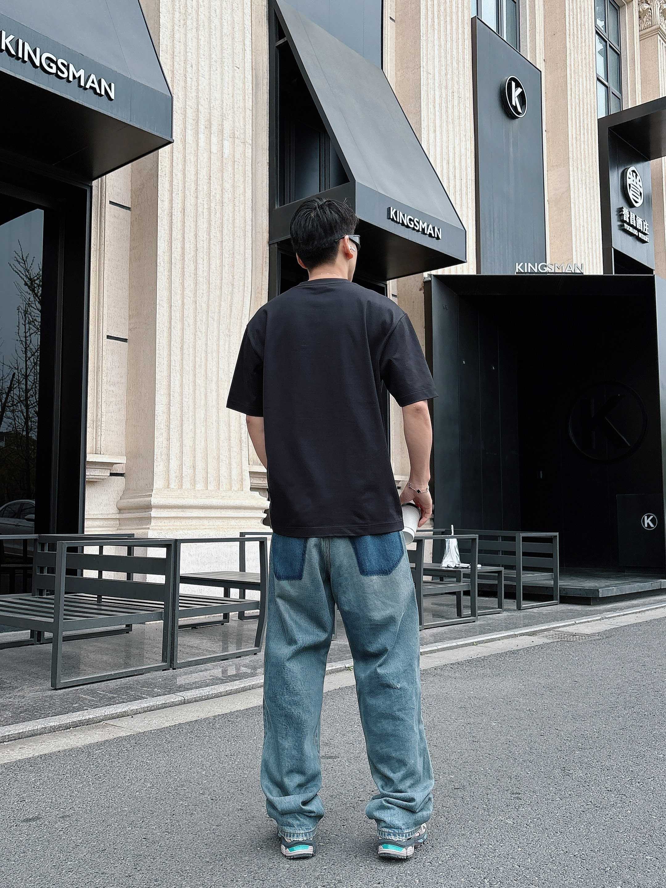 ロエベtシャツ メンズ偽物 シンプル 半袖 トップス 純綿 男女兼用 プリント ブラック_7