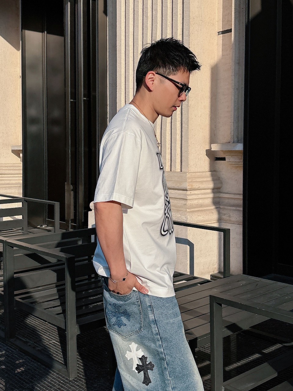 数量限定の爆買 ロエベハウルtシャツ偽物 半袖 トップス 純綿 プリント 柔らかい プリント ホワイト_8