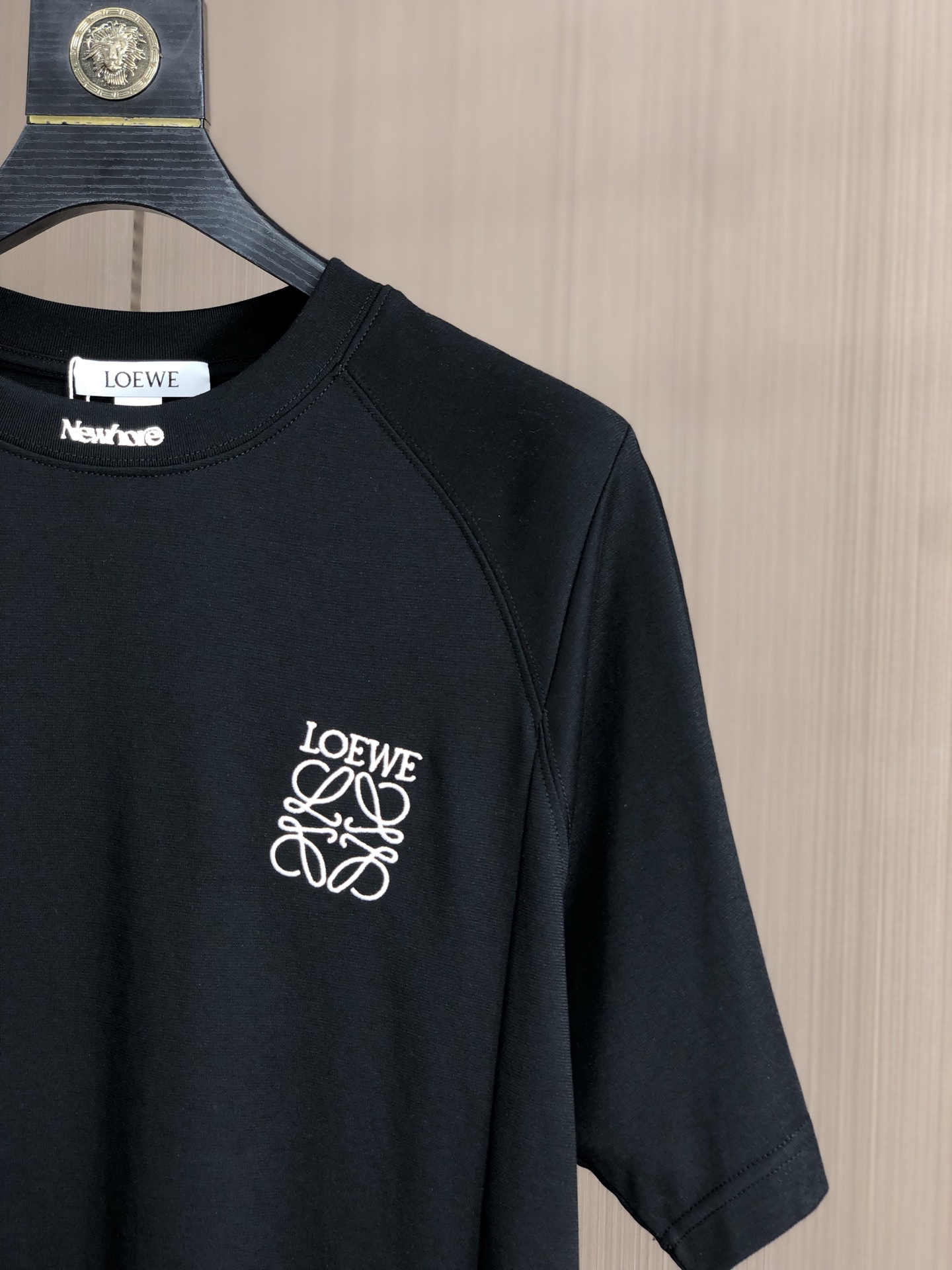 お買い得なロエベ tシャツ ロゴコピー 半袖 トップス 純綿 プリント 柔らかい ブラック_3