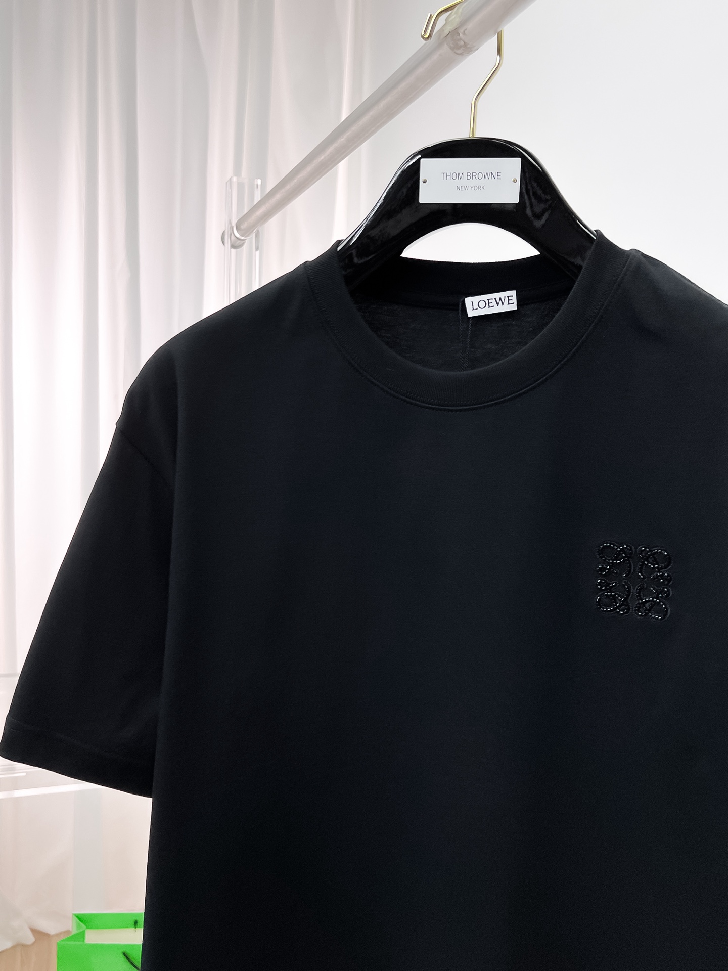 レディース ロエベ tシャツスーパーコピー 半袖 トップス 純綿 プリント 柔らかい ブラック_2