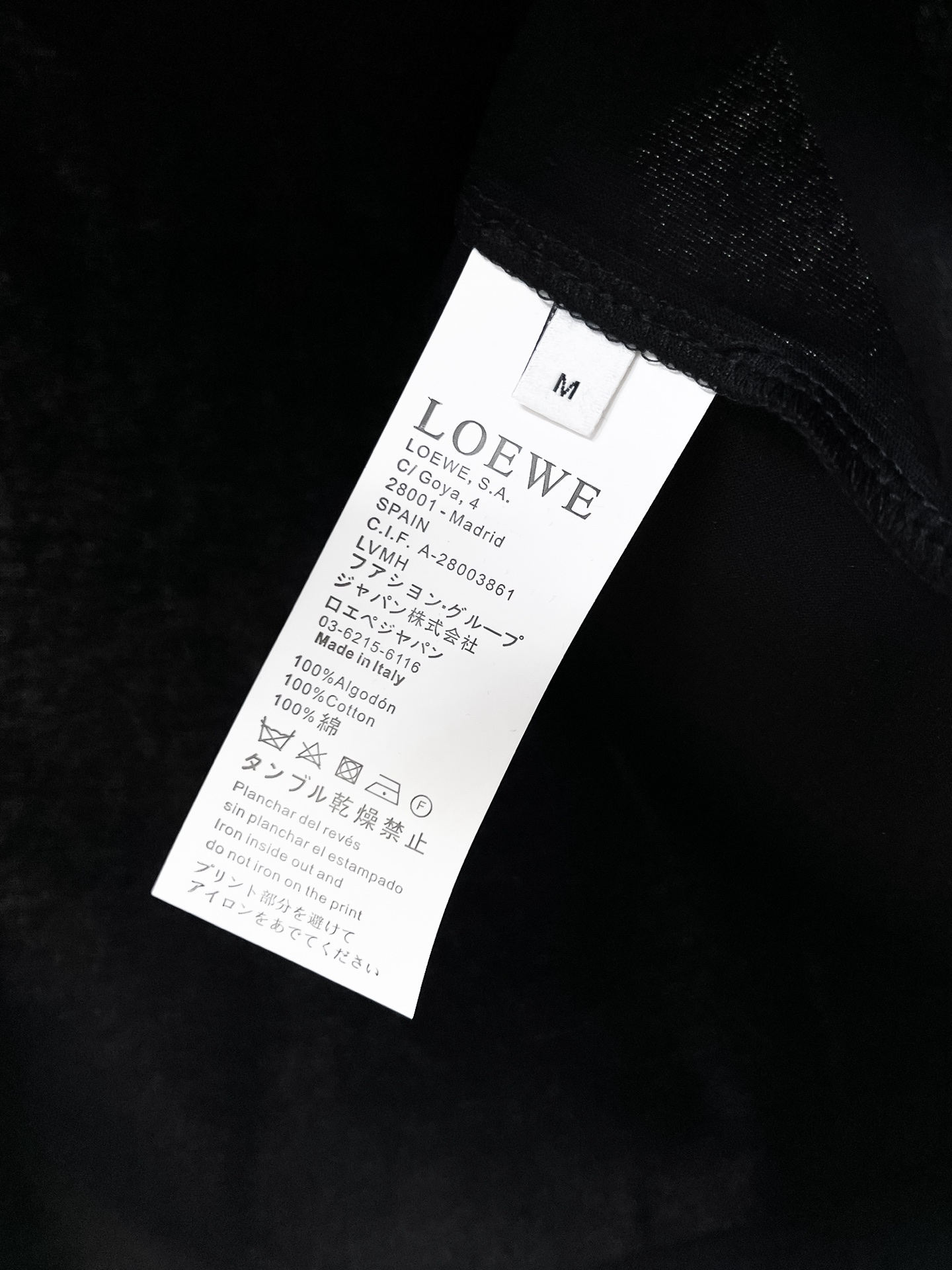 レディース ロエベ tシャツスーパーコピー 半袖 トップス 純綿 プリント 柔らかい ブラック_5