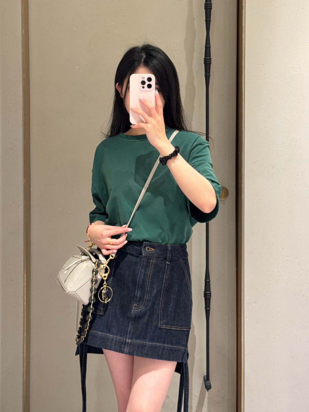 魅力的なロエベ tシャツ 洗濯コピー シンプル 半袖 トップス 純綿 プリント 柔らかい グリーン_7