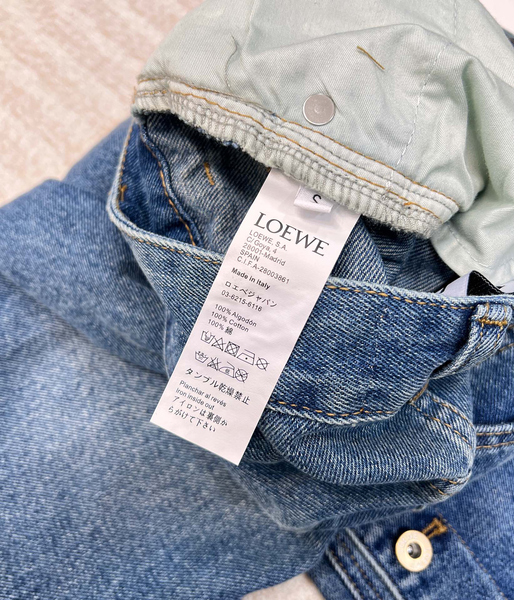 ロエベジーンズスーパーコピー デニム パンツ カジュアル 筒形ズボン ゆったり ブルー_9
