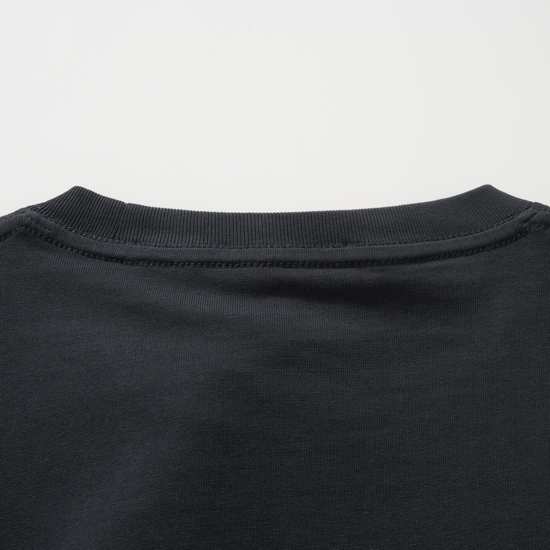 gucci t シャツスーパーコピー 純綿 トップス 半袖 ロゴ刺繍 ゆったり シンプル ブラック_6
