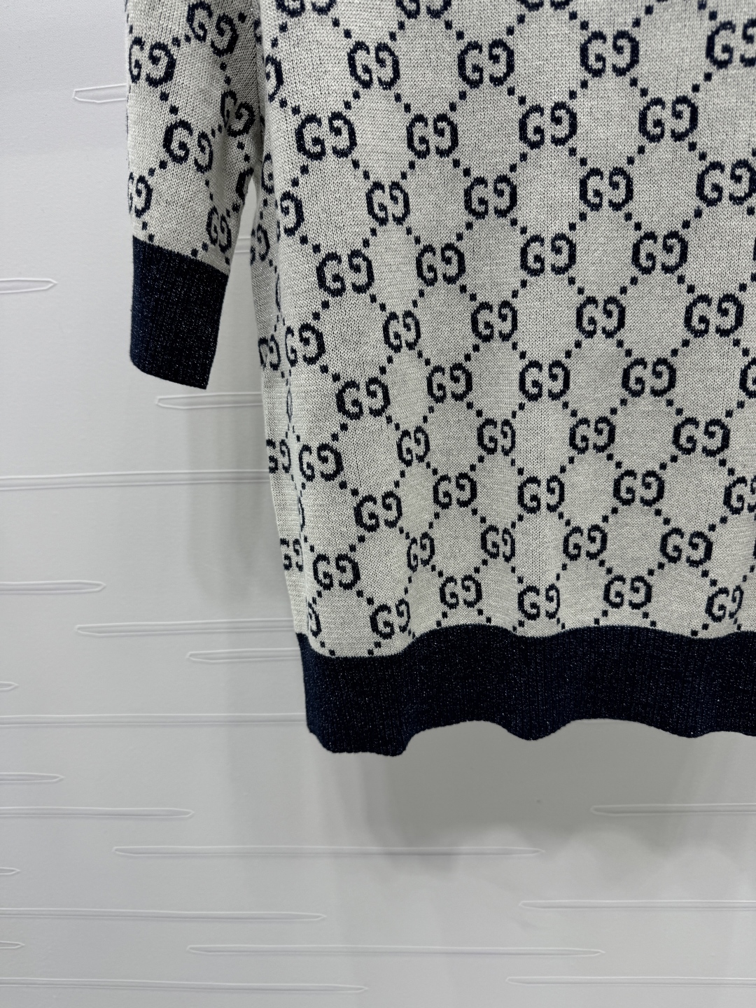 gucci ブラウススーパーコピー トップス 半袖 ニット 綿 ゆったり 夏服 ホワイト_7