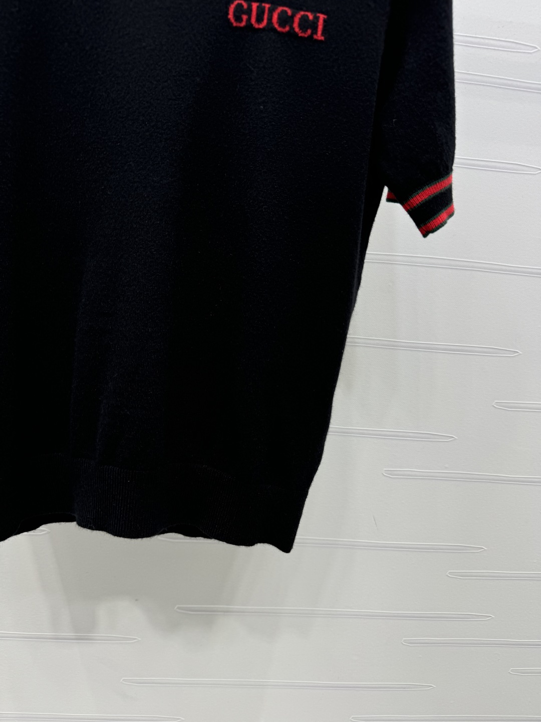 グッチ t シャツ レディース偽物 トップス 半袖 ニット 綿 ゆったり 夏服 ブラック_5