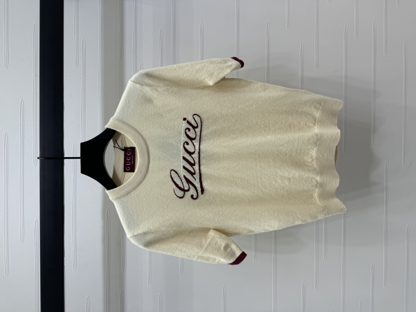 gucci t シャツ レディース偽物 ロゴ刺繍 トップス 半袖 ニット 綿 ゆったり ホワイト_1