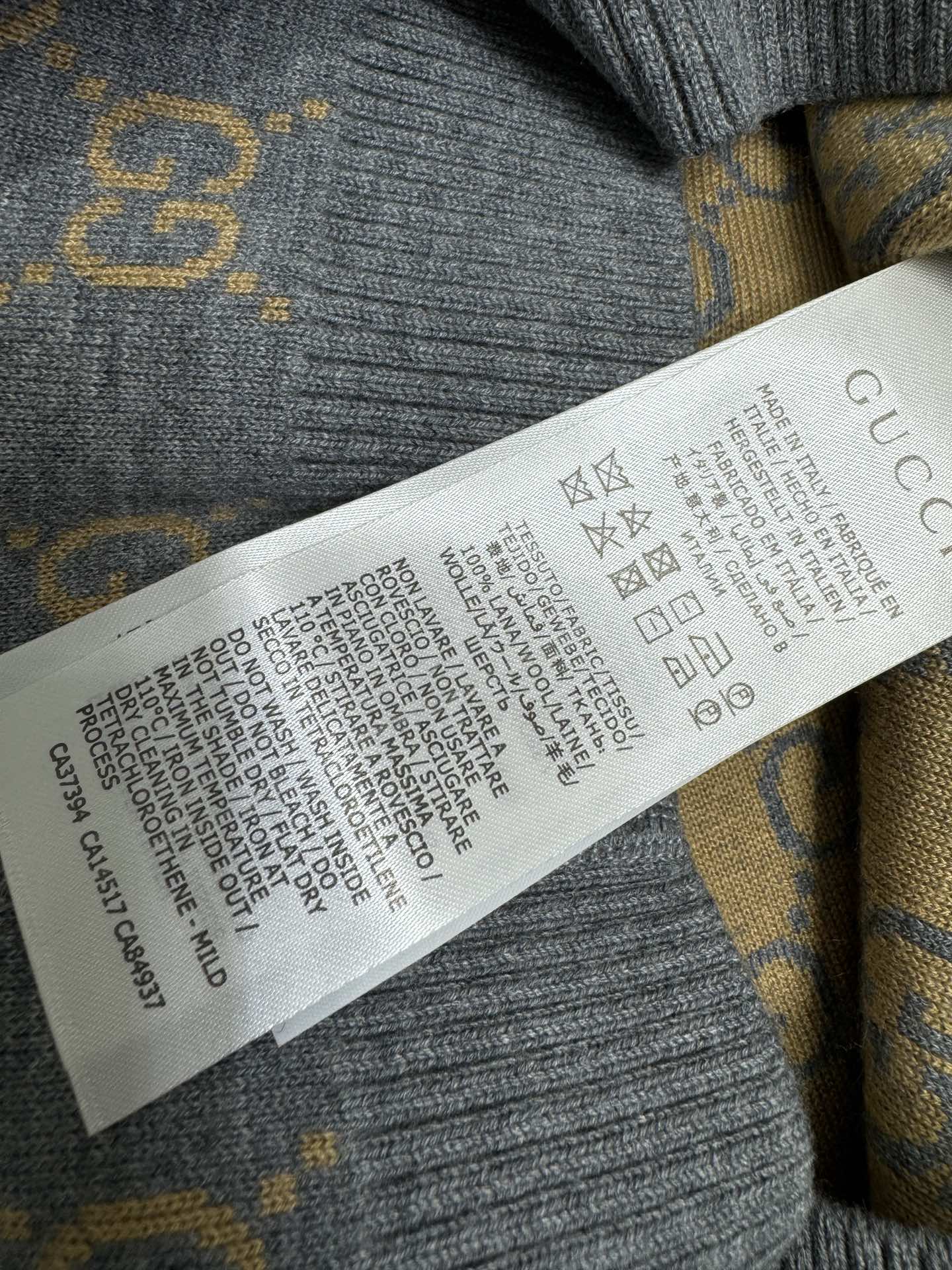 gucci t シャツ メンズコピー プリント トップス 半袖 ニット 綿 ゆったり グレー_5