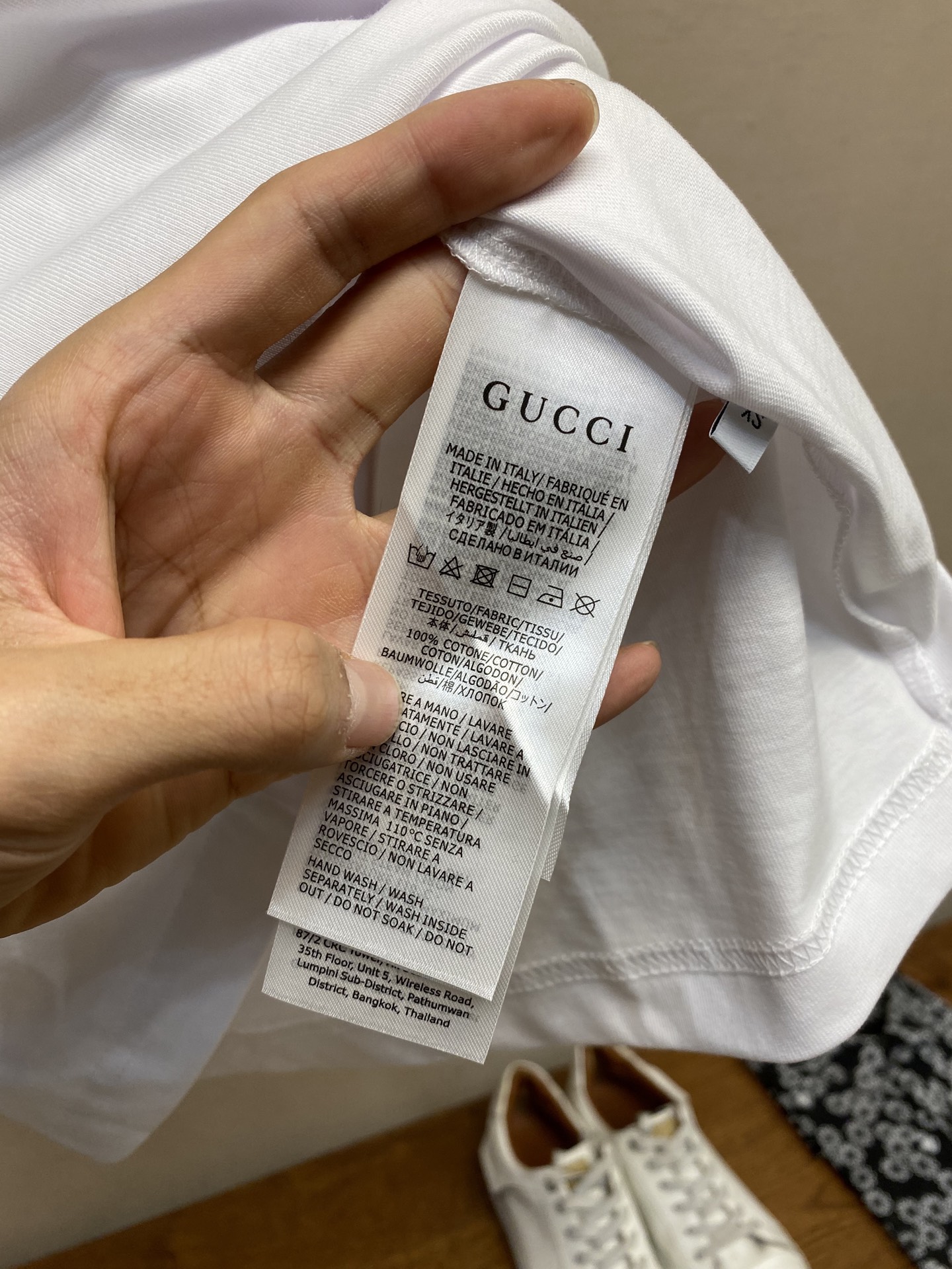 超激得価格 gucci 半袖コピー プリント トップス 100%綿 ゆったり tシャツ ホワイト_5
