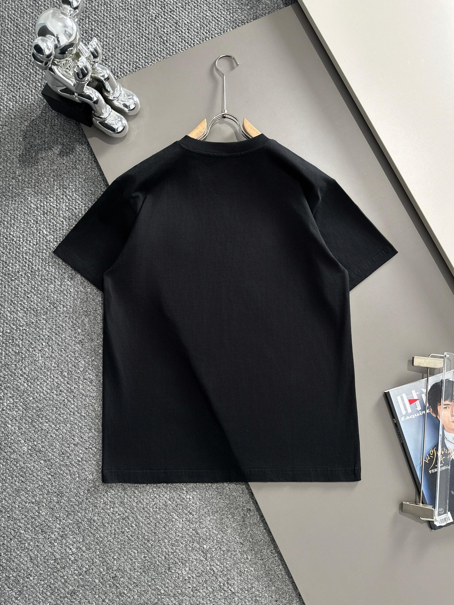 gucci t シャツ いちご激安通販 男女兼用 トップス 100%綿 ゆったり 高品質 ブラック_7