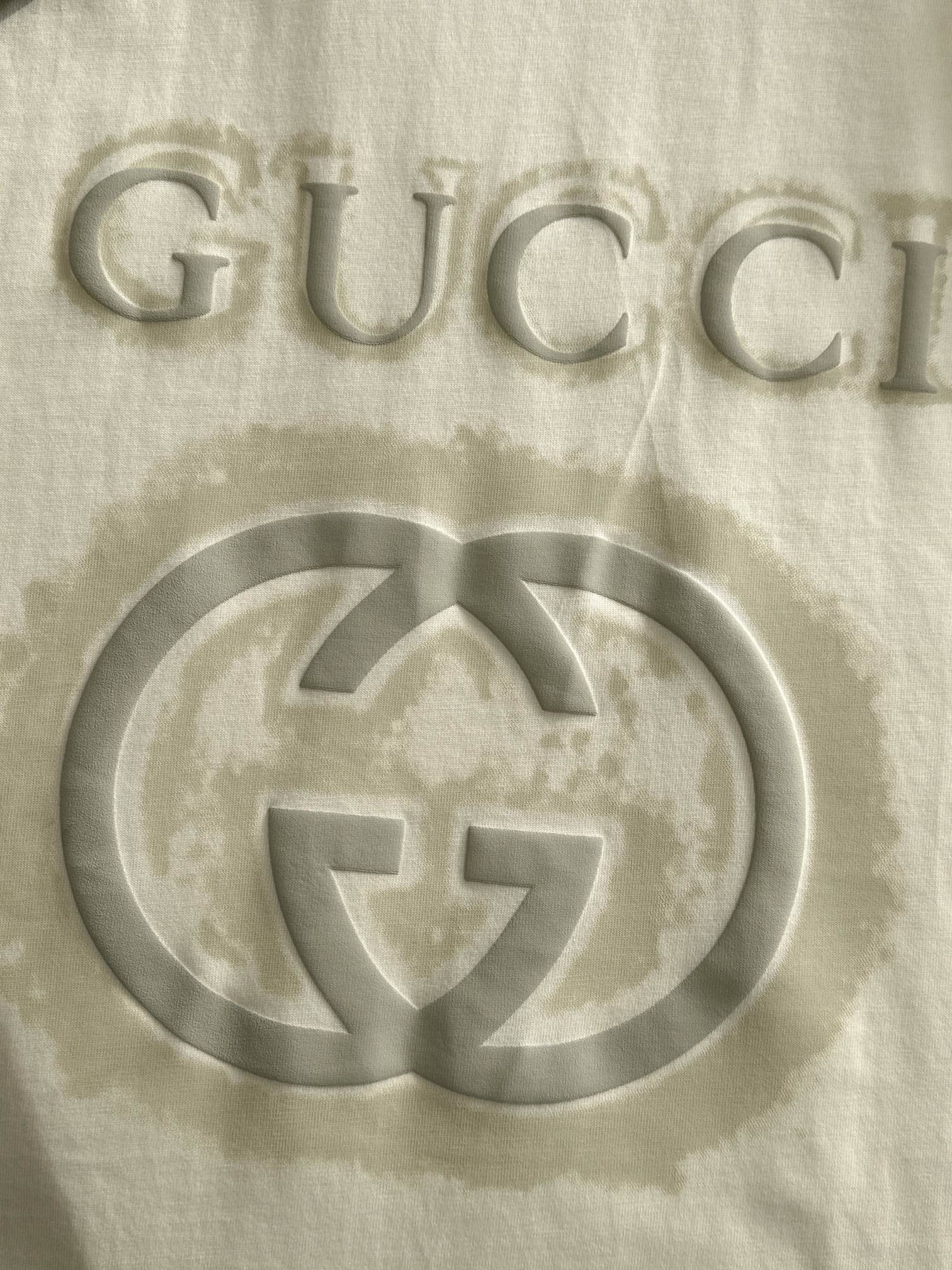 gucci t シャツ アウトレットコピー 男女兼用 トップス 100%綿 ゆったり 高品質 杏色_2