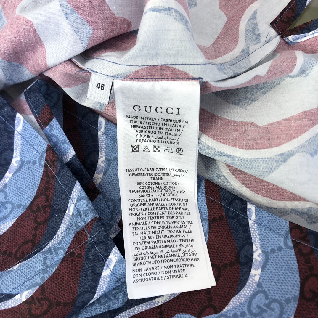 gucci t シャツ オレンジスーパーコピー 横縞 トップス 100%綿 ゆったり 半袖 ブルー_6