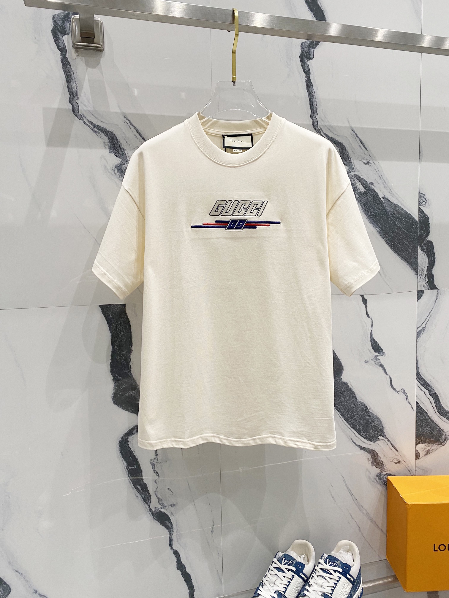 gu パラマウント t シャツスーパーコピー プリント トップス 100%綿 ゆったり 半袖 ホワイト_1