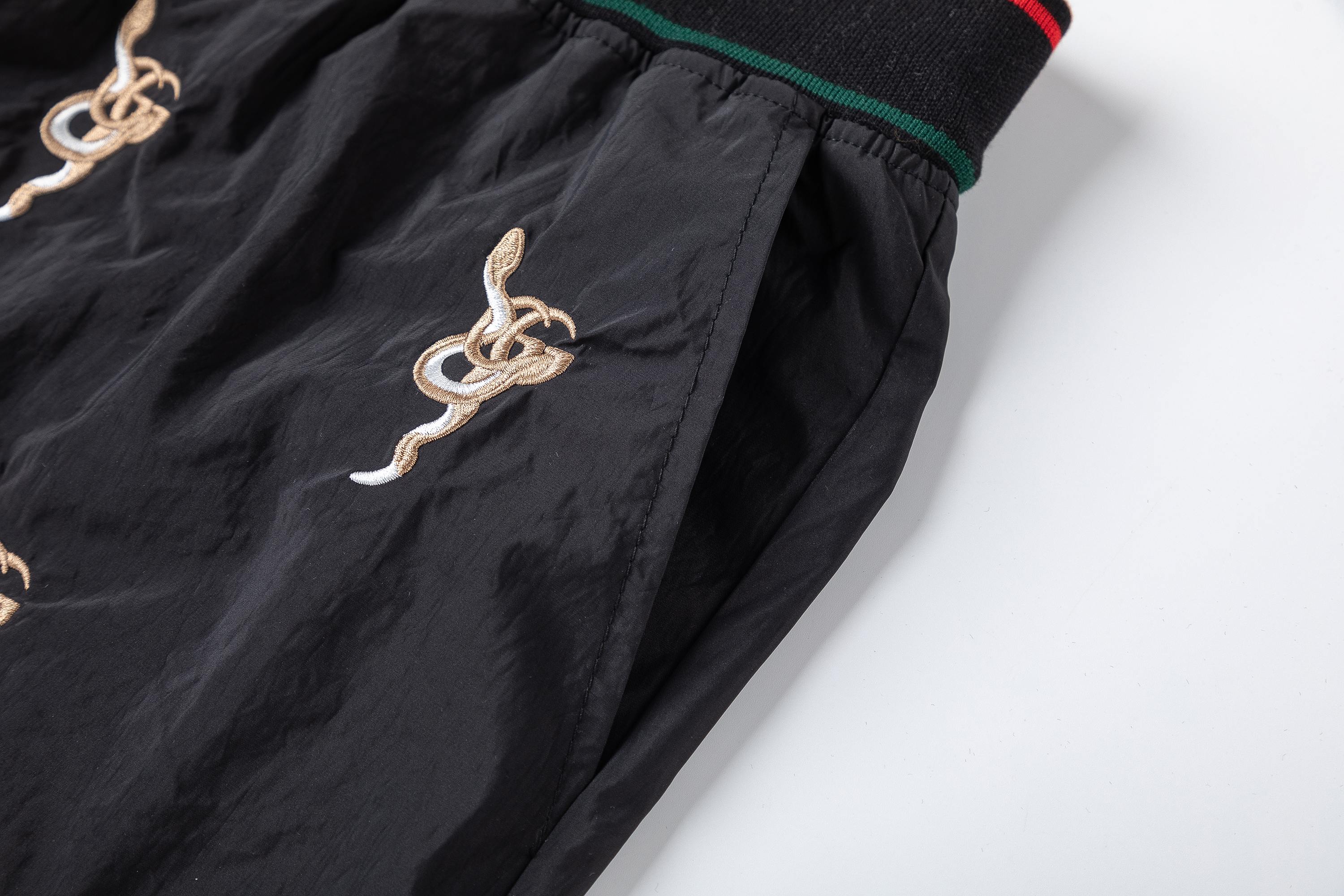gucci パンツ メンズ偽物 ショットパンツ カジュアル 純綿 プリント 男女兼用 ブラック_6