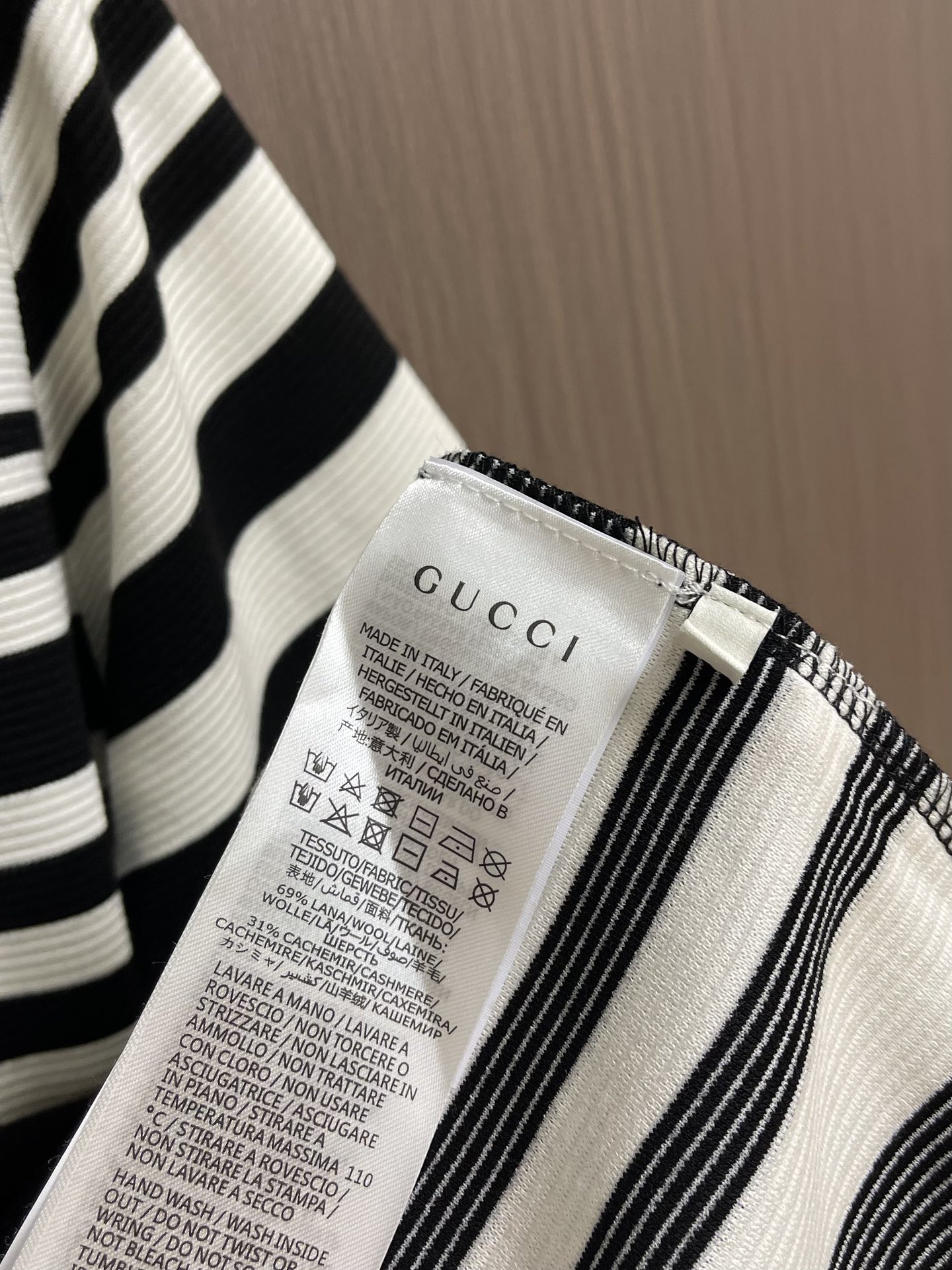 gucci シャツ 半袖スーパーコピー トップス 横縞 短袖 カジュアル ポロシャツ ブラック_6
