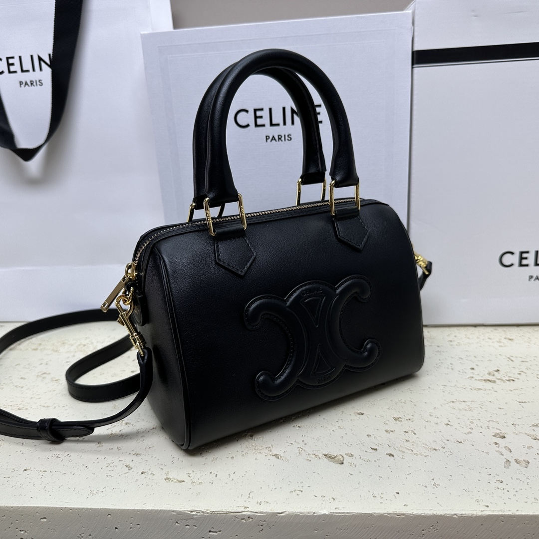 魅力的なセリーヌバッグ 修理Ｎ級品 牛革 レザー 斜め掛け 大容量 ハンドバッグ 113773 ブラック_2