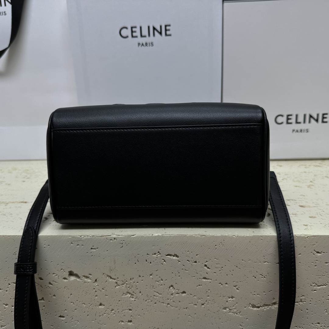 魅力的なセリーヌバッグ 修理Ｎ級品 牛革 レザー 斜め掛け 大容量 ハンドバッグ 113773 ブラック_9