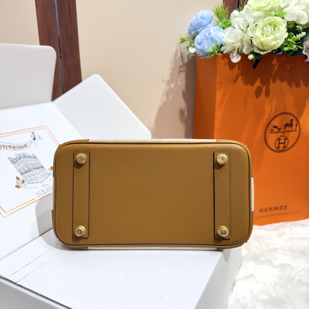 エルメスバッグ アウトレットコピー 上質品 ハンドバッグ 牛革 レザー 優雅レディ ブラウン_5